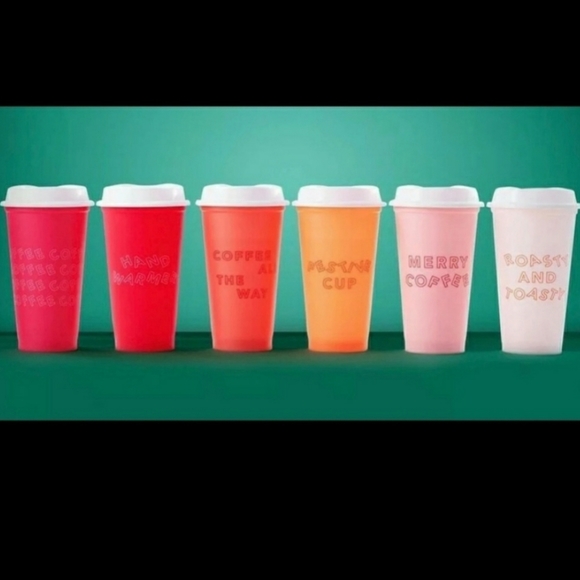 Starbucks Other - Starbucks 6 Pack Holiday 2019 Hot Cups NEW Christmas Tumbler Red